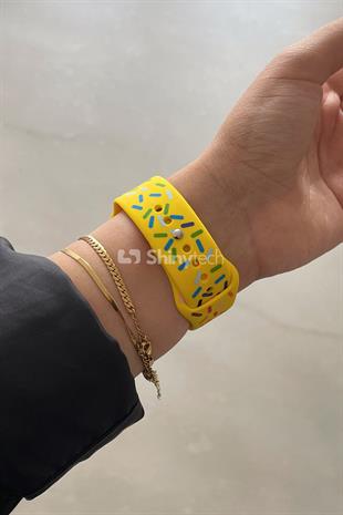 Apple Watch Uyumlu Pride Edition Spor Kordon Sarı