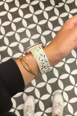 Apple Watch Uyumlu Pride Edition Spor Kordon Yıldız Işığı