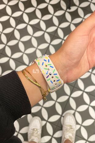 Apple Watch Uyumlu Pride Edition Spor Kordon Yıldız Işığı