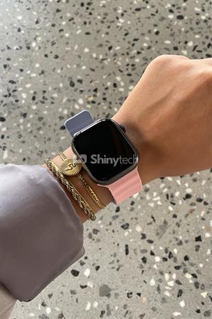 Apple Watch Uyumlu Renkli Ocean Loop Kordon Kum Pembesi/Mavi