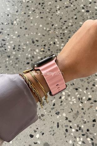 Apple Watch Uyumlu Renkli Ocean Loop Kordon Kum Pembesi/Mavi