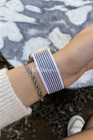 Apple Watch Uyumlu Trail Loop Kordon Beyaz