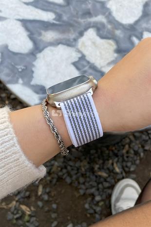 Apple Watch Uyumlu Trail Loop Kordon Beyaz