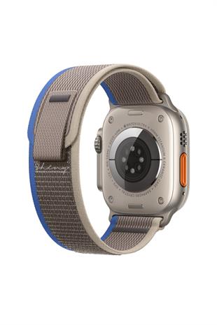Apple Watch Uyumlu Trail Loop Kordon Mavi/Gri