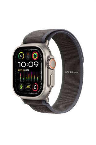 Apple Watch Uyumlu Trail Loop Kordon Mavi/Siyah