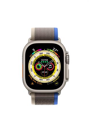 Apple Watch Uyumlu Trail Loop Kordon Mavi/Gri