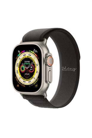 Apple Watch Uyumlu Trail Loop Kordon Siyah/Gri