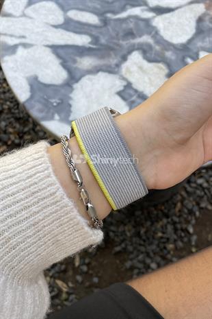 Apple Watch Uyumlu Trail Loop Kordon Sarı/Bej