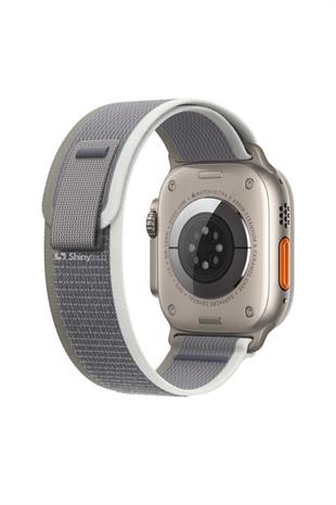 Apple Watch Uyumlu Trail Loop Kordon Yeşil/Gri