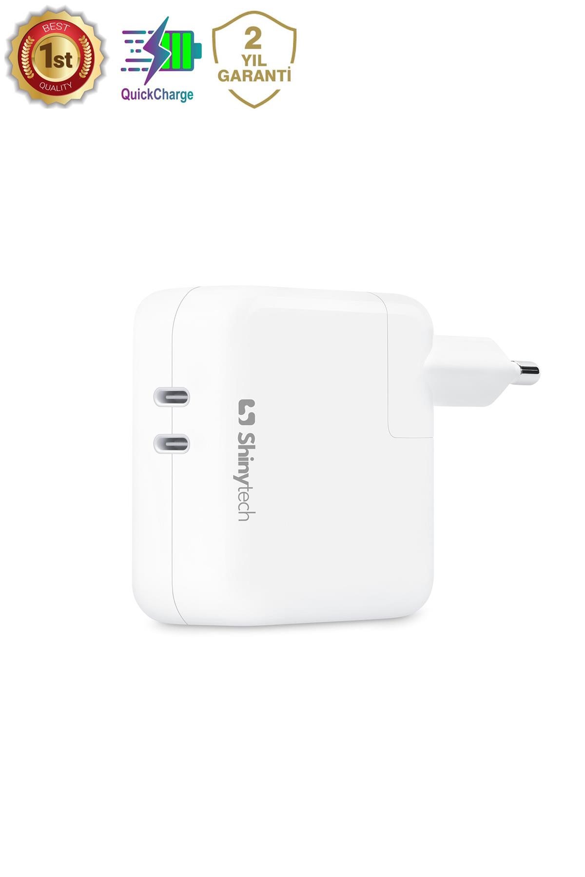 Apple Macbook iPad Uyumlu 35W Dual Şarj Adaptörü - ShinyTECH