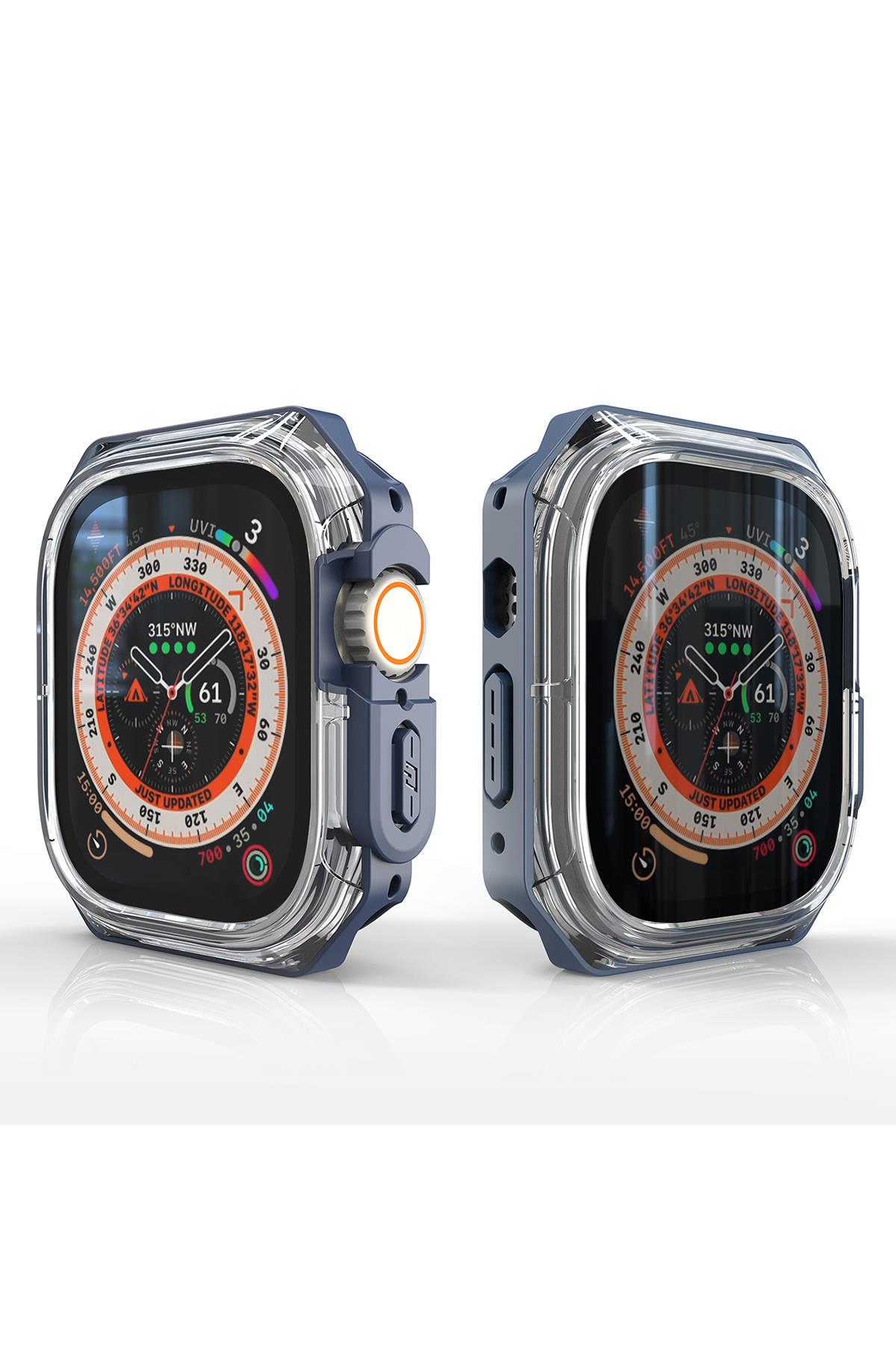 Apple Watch Uyumlu Armor Kasa Koruyucu Koyu Mavi - ShinyTECH