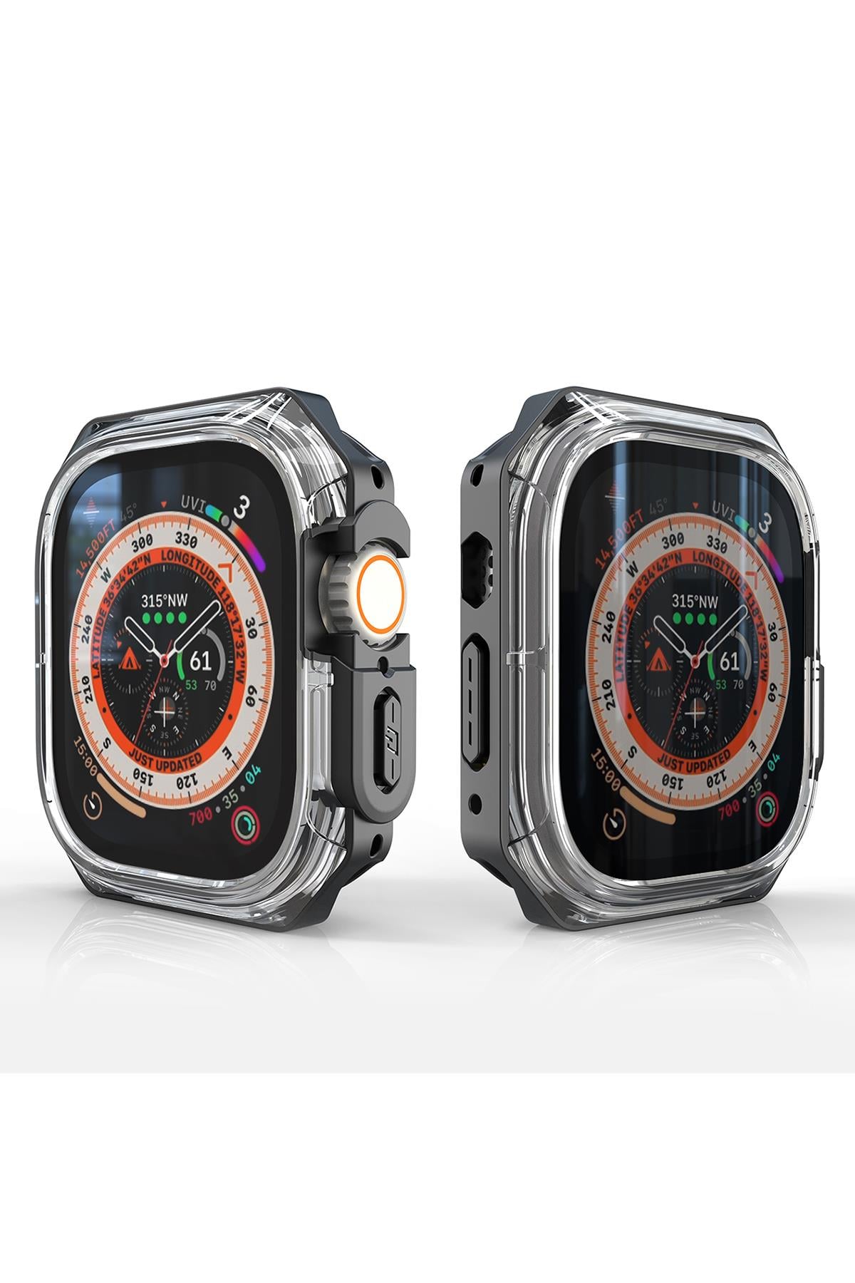 Apple Watch Uyumlu Armor Kasa Koruyucu Soft Siyah - ShinyTECH