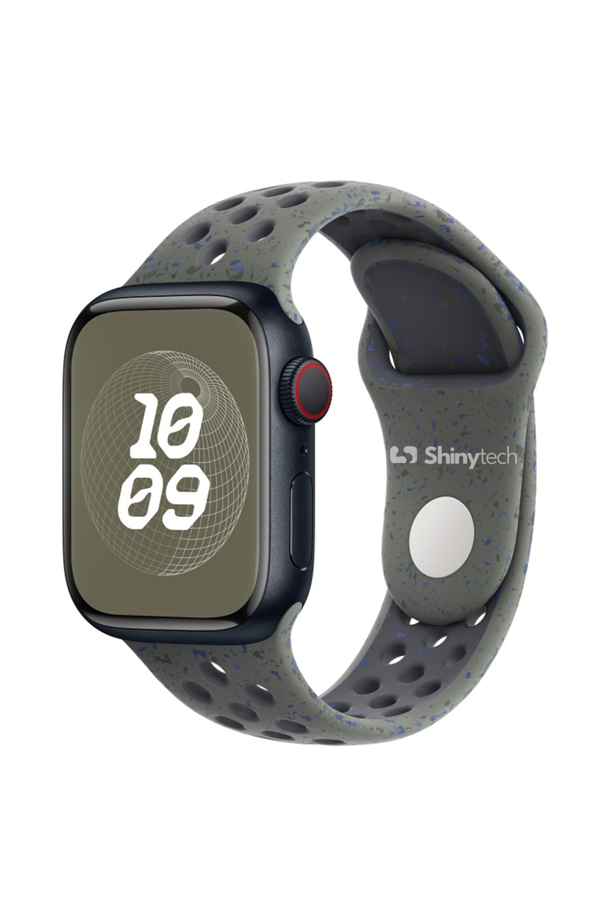 Apple Watch Uyumlu Delikli Spor Loop Kordon Haki Yeşili - ShinyTECH