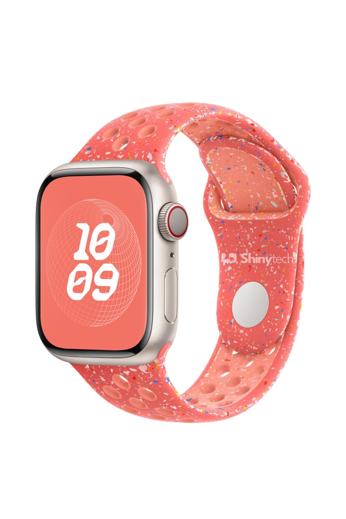 Apple Watch Uyumlu Delikli Spor Loop Kordon Pembe - ShinyTECH
