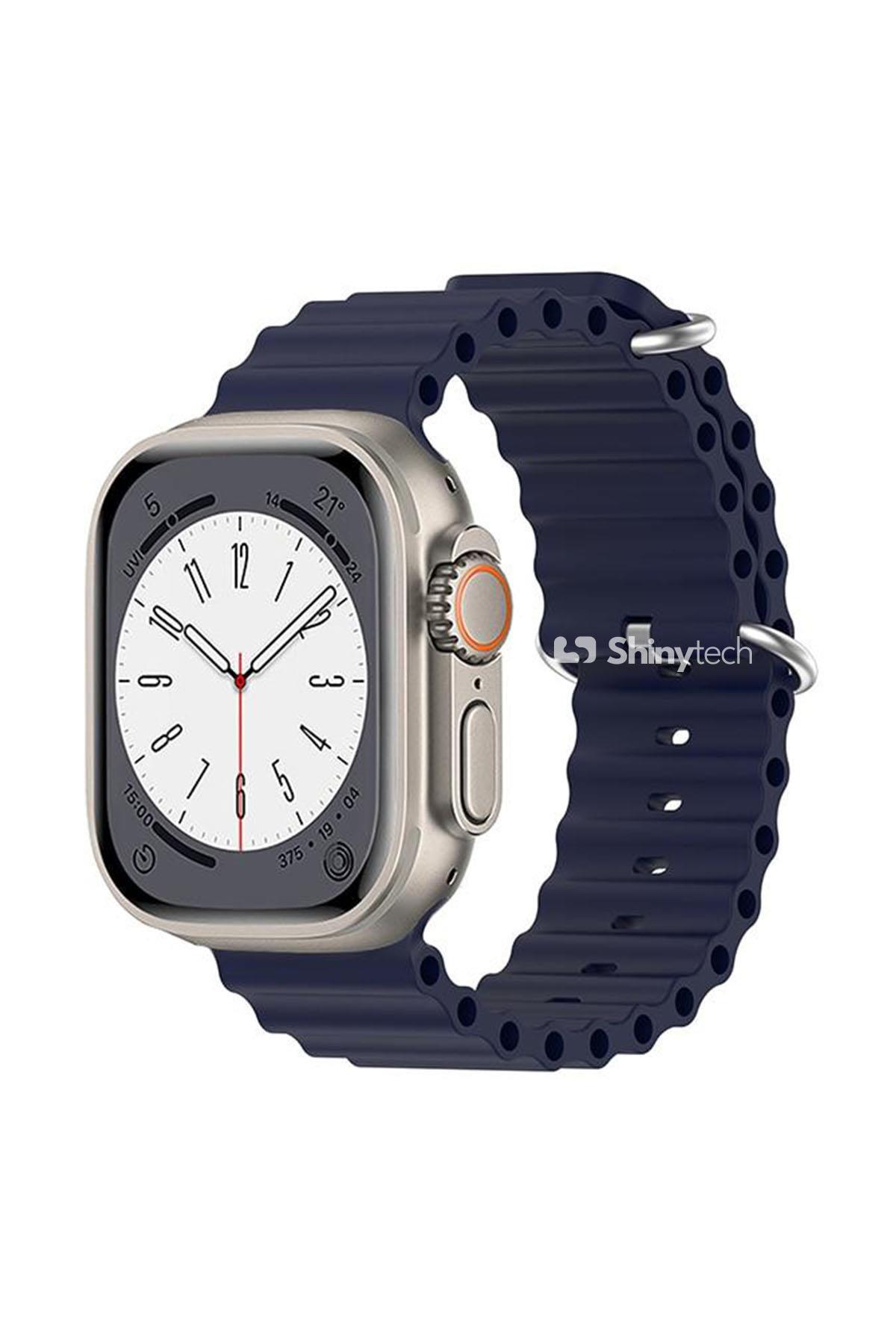 Apple Watch Uyumlu Ocean Loop Kordon Derin Mor - ShinyTECH