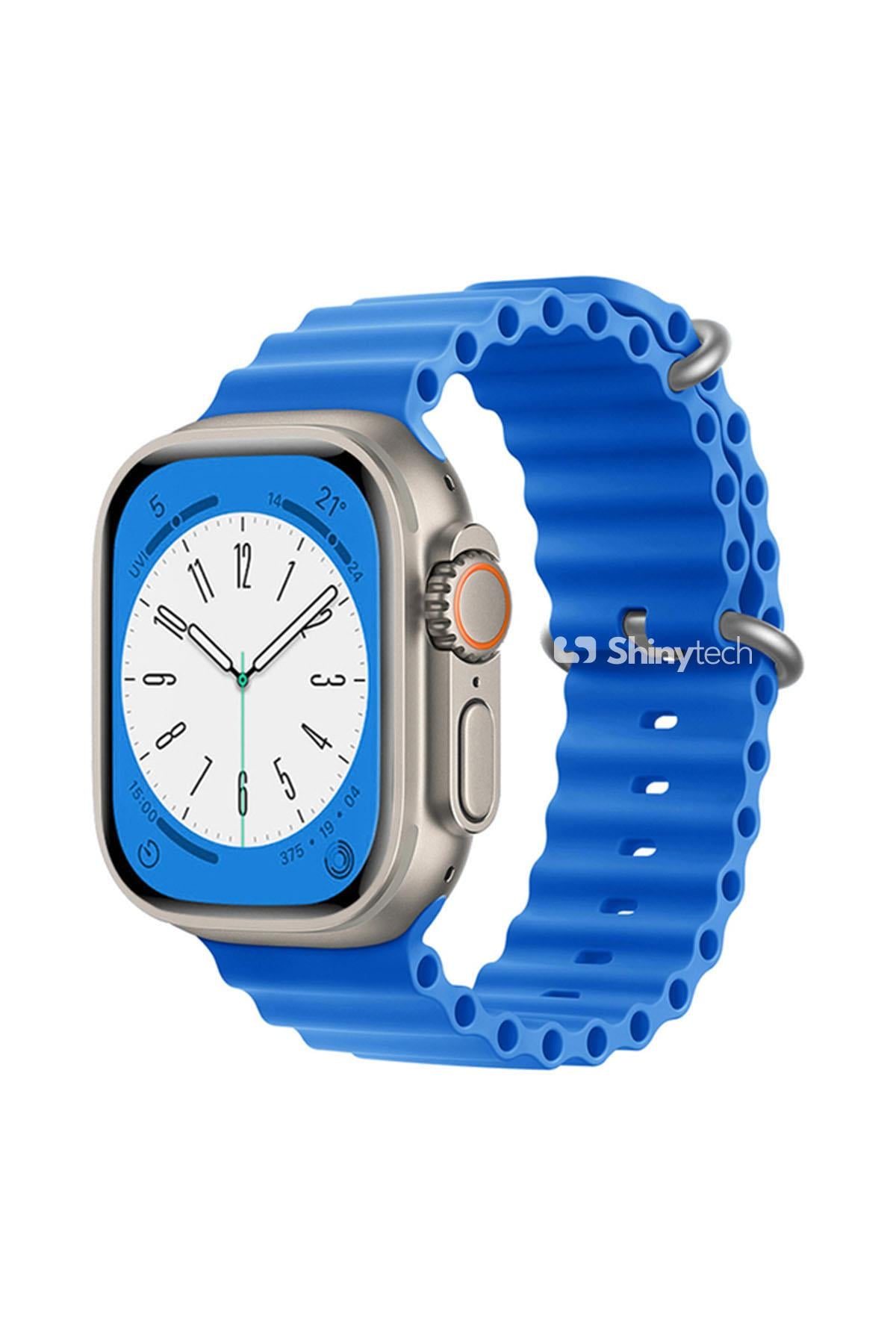 Apple Watch Uyumlu Ocean Loop Kordon Gök Mavisi - ShinyTECH