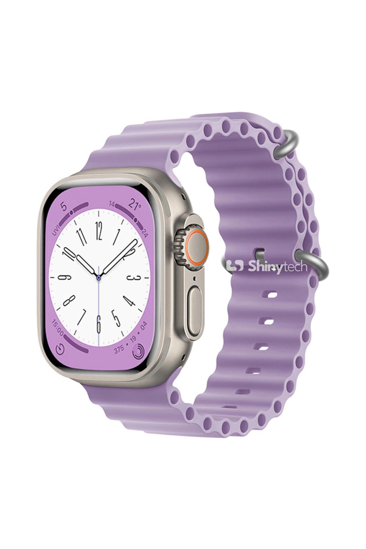Apple Watch Uyumlu Ocean Loop Kordon Lavanta - ShinyTECH