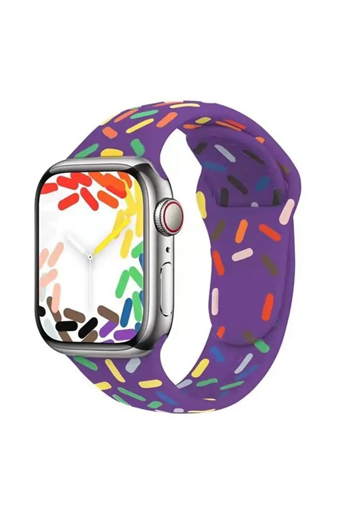 Apple Watch Uyumlu Pride Edition Spor Kordon Mor - ShinyTECH