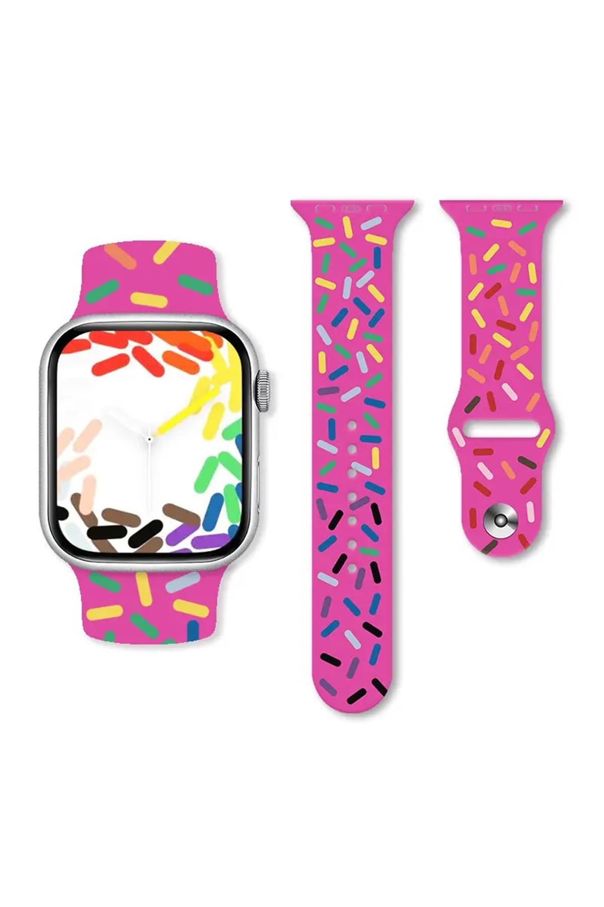 Apple Watch Uyumlu Pride Edition Spor Kordon Barbie Pembe - ShinyTECH
