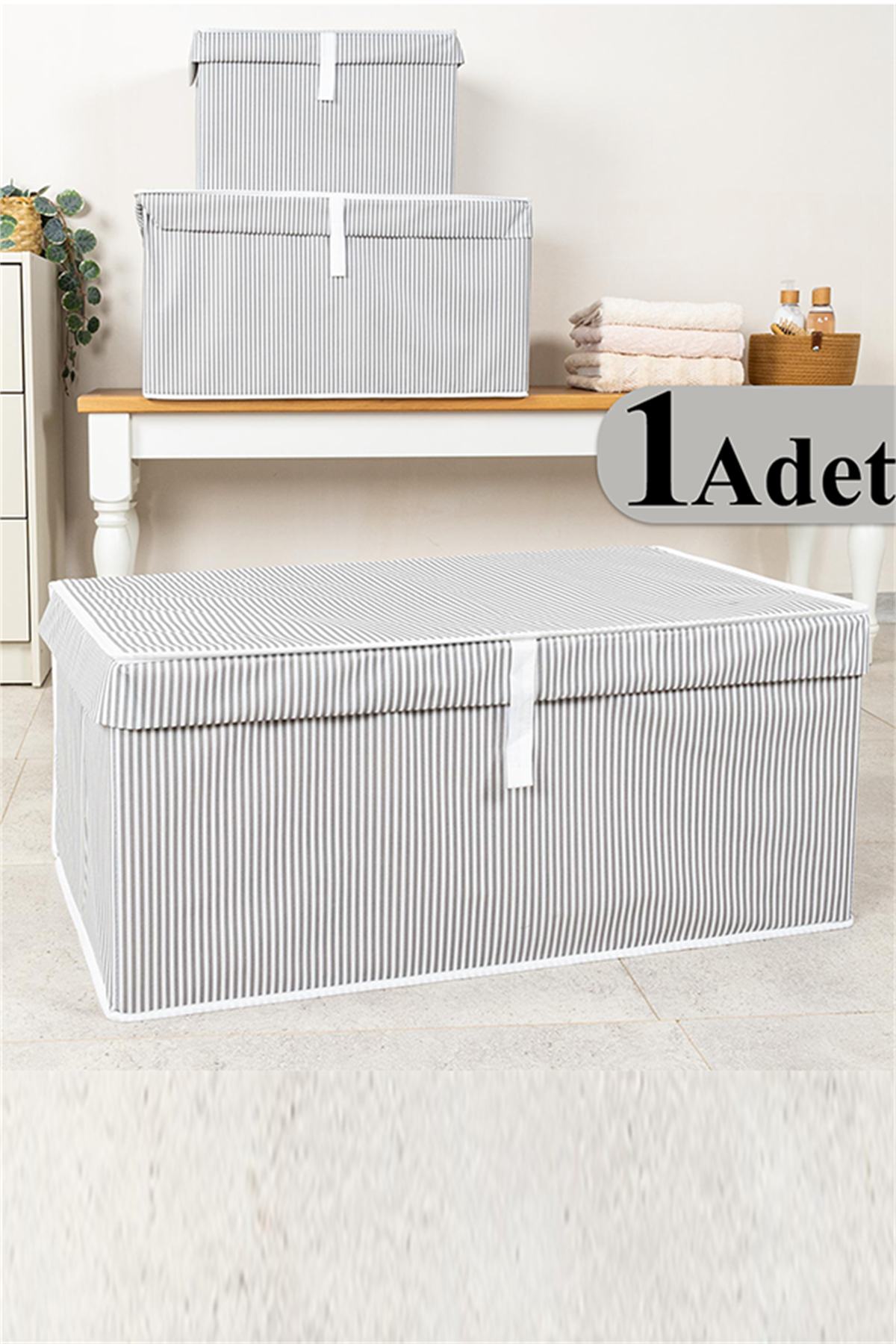 Çok Amaçlı Kutu Mega Plus Gri 70x40x30cm