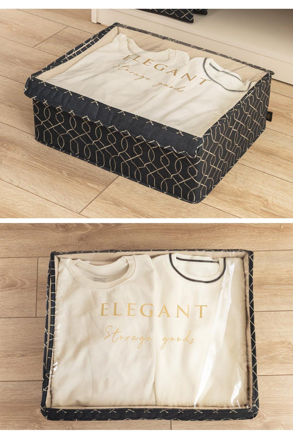 Elegant Pvc Kapaklı Baza Altı Çok Amaçlı Kutu Hurç