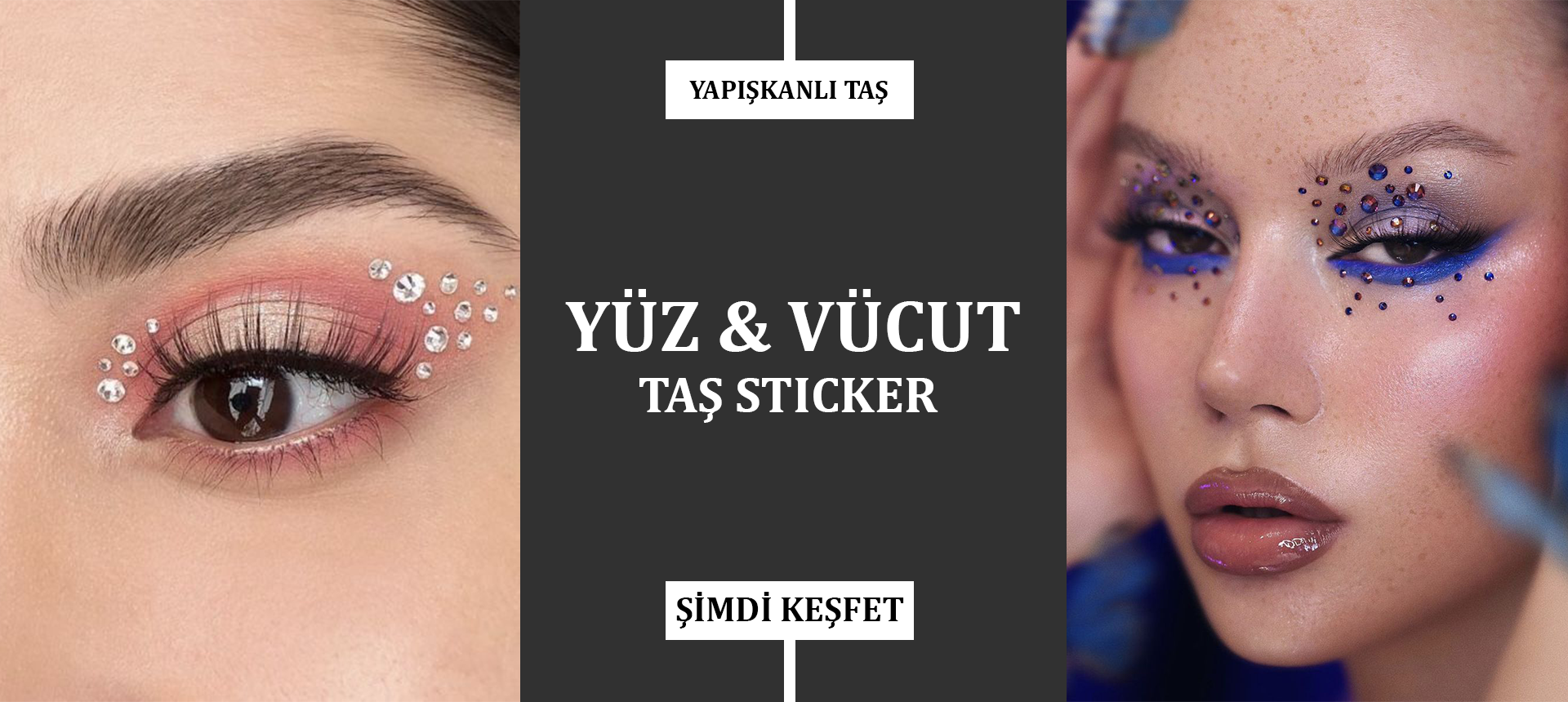 Yüz ve Vücut Taş Sticker