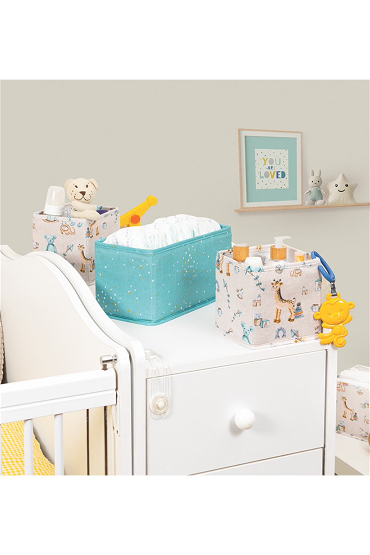 Baby 3'lü Çekmece Düzenleyici Set Bebek Odası Mavi