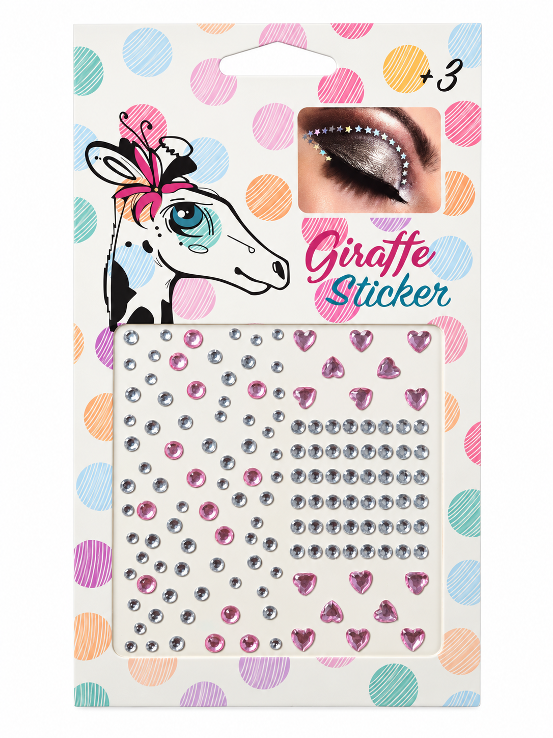 Pembe Mini Kalpli Taş Sticker Yapışkanlı Saç , Yüz Vücut Ve Tırnak Taşı Yılbaşı Süs Dekor Işıltılı Parlak