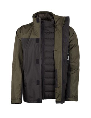 4IN1 Outdoor Tactical Double Sided Coat Raincoat Waterproof Stainproof Windproof Windbreaker Khaki Mens Coat 3TECH02
