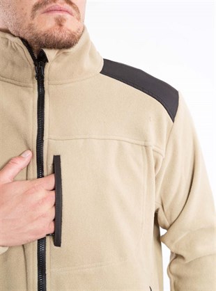 Taktik Giyim Outdoor Trekking Erkek Fermuarlı Polar Kışlık Sweatshirt Tüylenmez POLTAC02