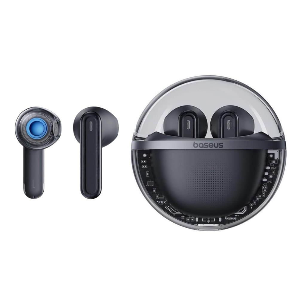 Baseus BT5.3V Oyun ve Müzik Modlu Mikrofonlu Bluetooth Kulaklık, Uzun Şarjlı Led Işıklı Gecikmesiz Kulaklık