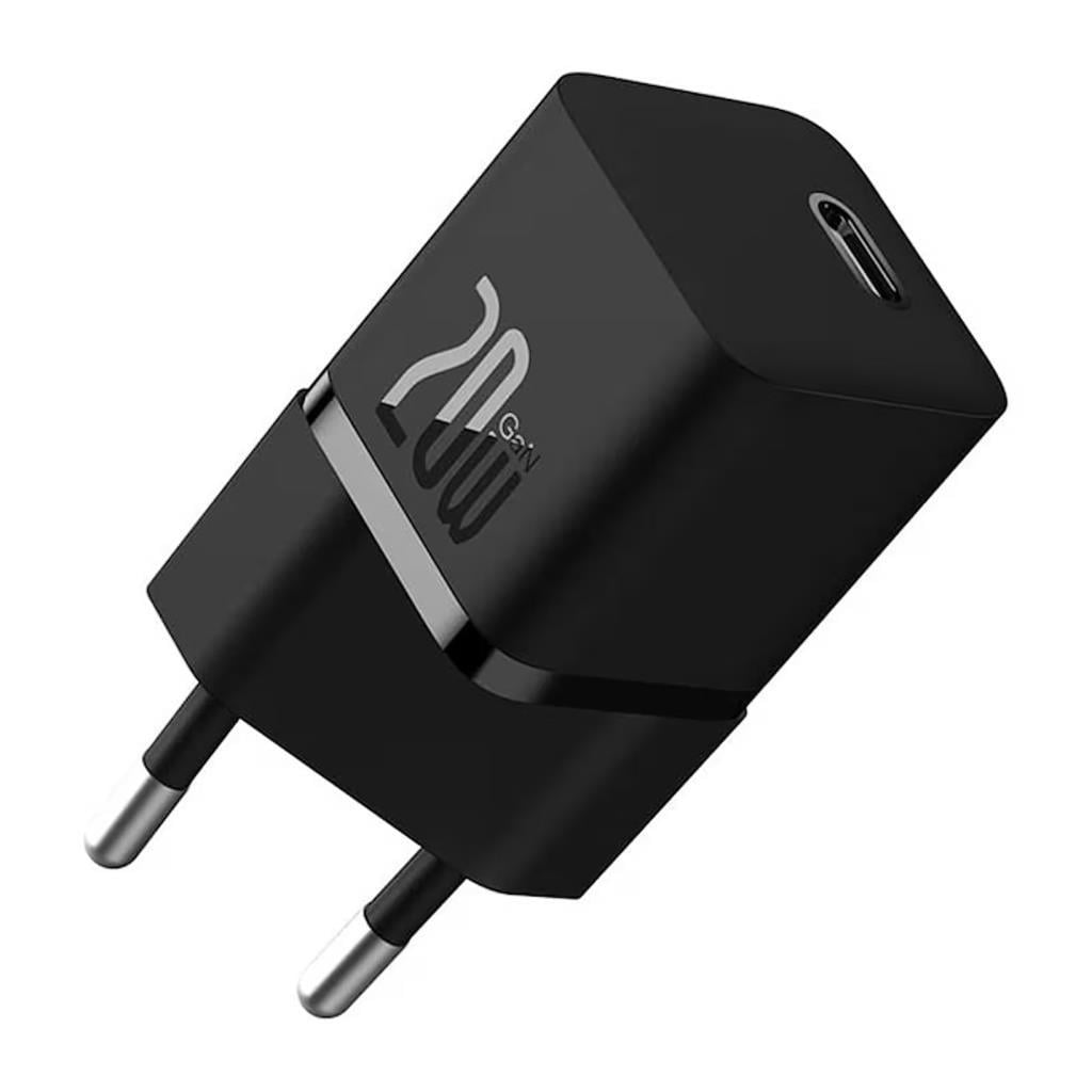 Baseus Gan5 Ultra Hızlı 20W Type C Şarj Başlığı, Ultra Küçük, Akım ve Isı Korumalı, Yanma Önleyici Adaptör
