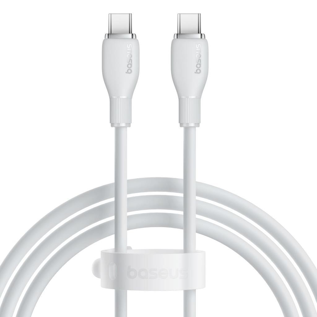 Baseus MEGA Hızlı 1.2MT 100W Type-C To Type C Şarj Kablosu, Akım Ve Isı Korumalı Type C Kablo, PC, Tablet, Telefon