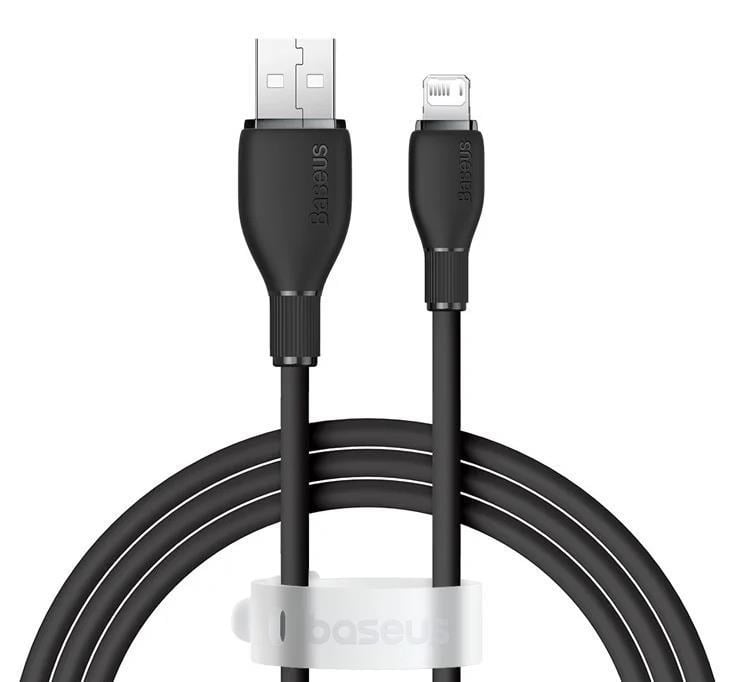 Baseus Ultra Hızlı 1.2MT 2.4A İphone Şarj Kablosu İphone 11 12 13 14 Pro Max Şarj Kablo, Akım ve Isı Korumalı