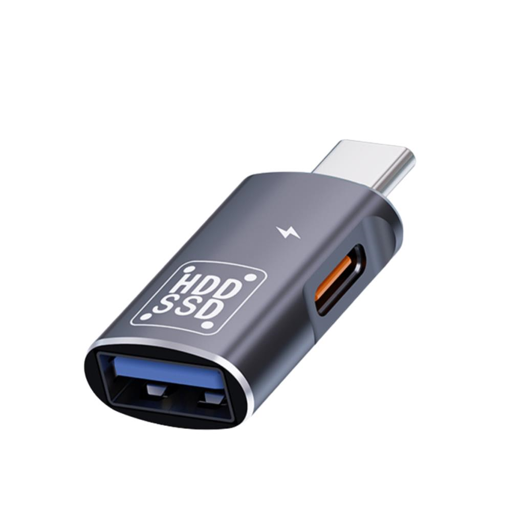 Polham 2in1 Type C To Type C ve USB Çevirici OTG Adaptör, Şarj ve Data Aktarım OTG Çeviricisi
