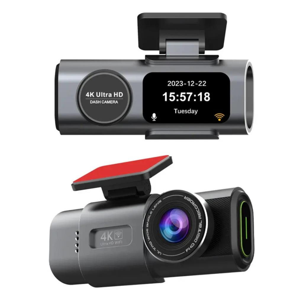 Polham 4K Ön ve Arka Kameralı Araç Kamerası, Wifi, Dahili GPS, G Sensörlü,Gece Görüşlü Araç Kamerası