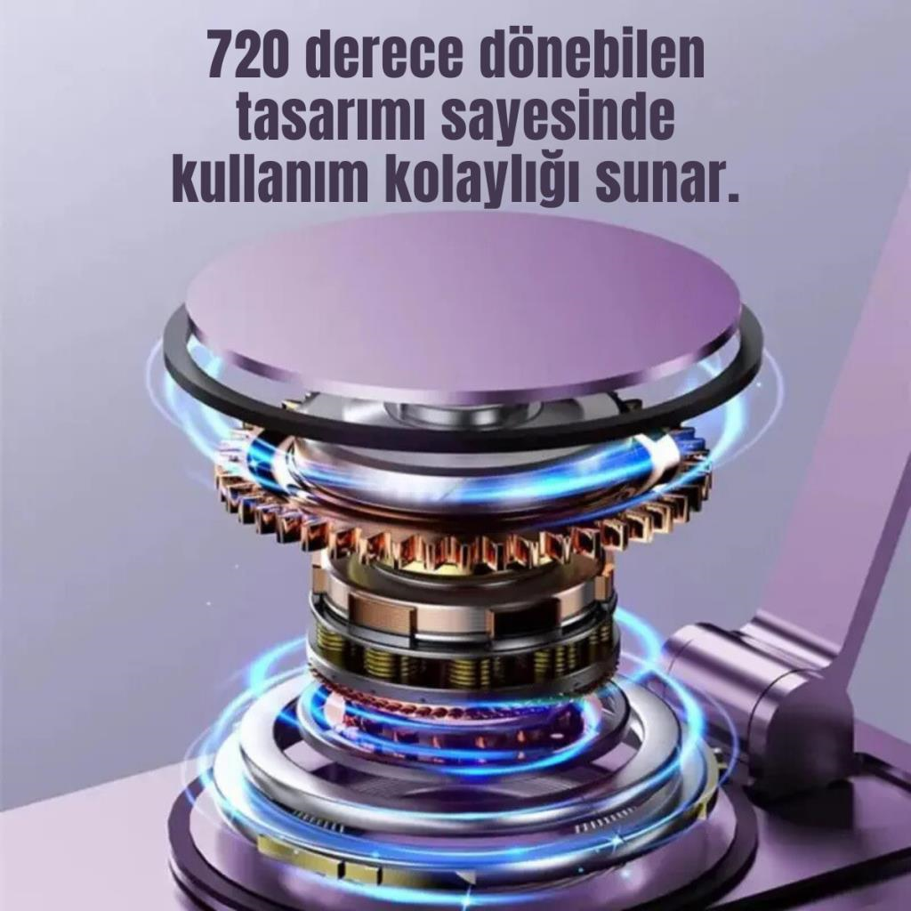 Polham Açı ve Yükseklik Ayarlı Telefon ve Tablet Tutucu Stand, Kaydırmaz Masaüstü Dönebilen Stand