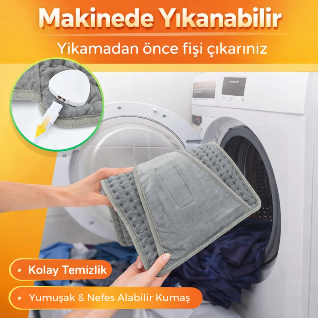 Polham Elektrikli 3 Kademe Isı – Zaman Ayarlı Isıtmalı Korse, Bel, Sırt, Omuz, Karın, Bacak Diz Isıtıcı Kemer