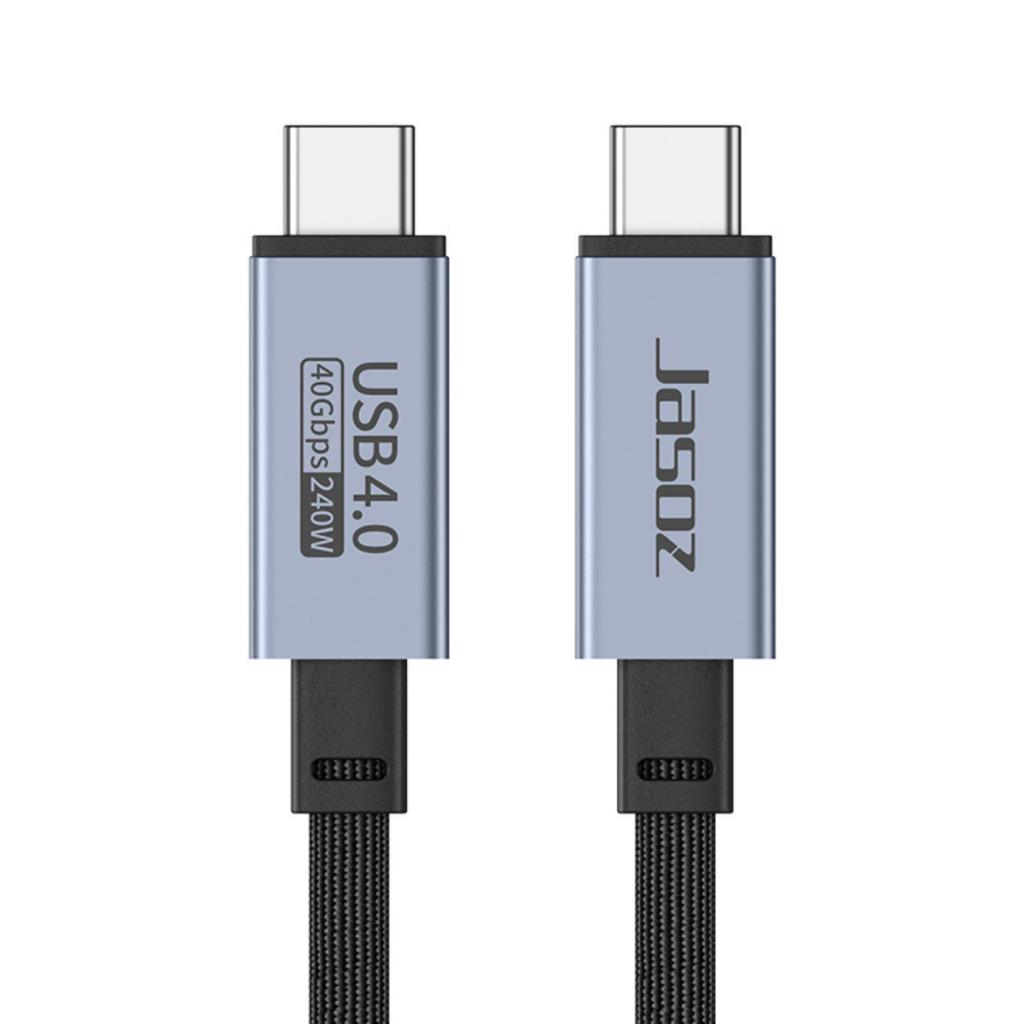 Polham Jasoz 1MT 240W 4.0 Thunderbolt Type-C to Type-C Şarj, Data ve 8K 60Hz Görüntü Aktarım Kablosu