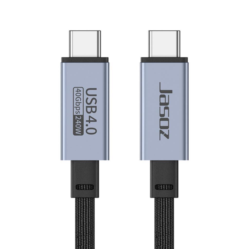 Polham Jasoz 2 Metre 240W 4.0 Thunderbolt Type-C to Type-C Şarj, Data ve 8K 60Hz Görüntü Aktarım Kablosu