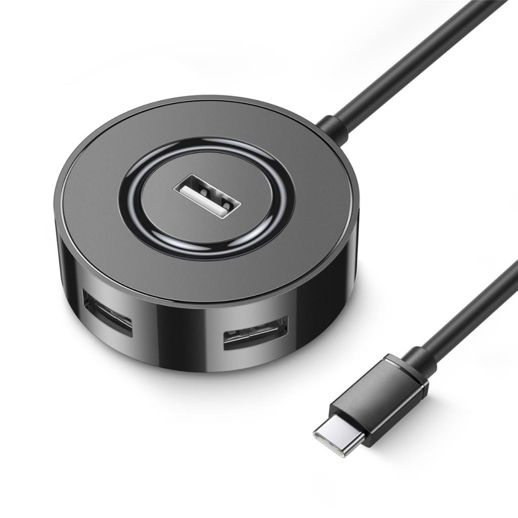 Polham Jazos 4in1 Type C to 4x USB 2.0 Çoğaltıcı Okuyucu Hup Adaptör, Klavye, Mouse, Yazıcı, USB Okuyucu