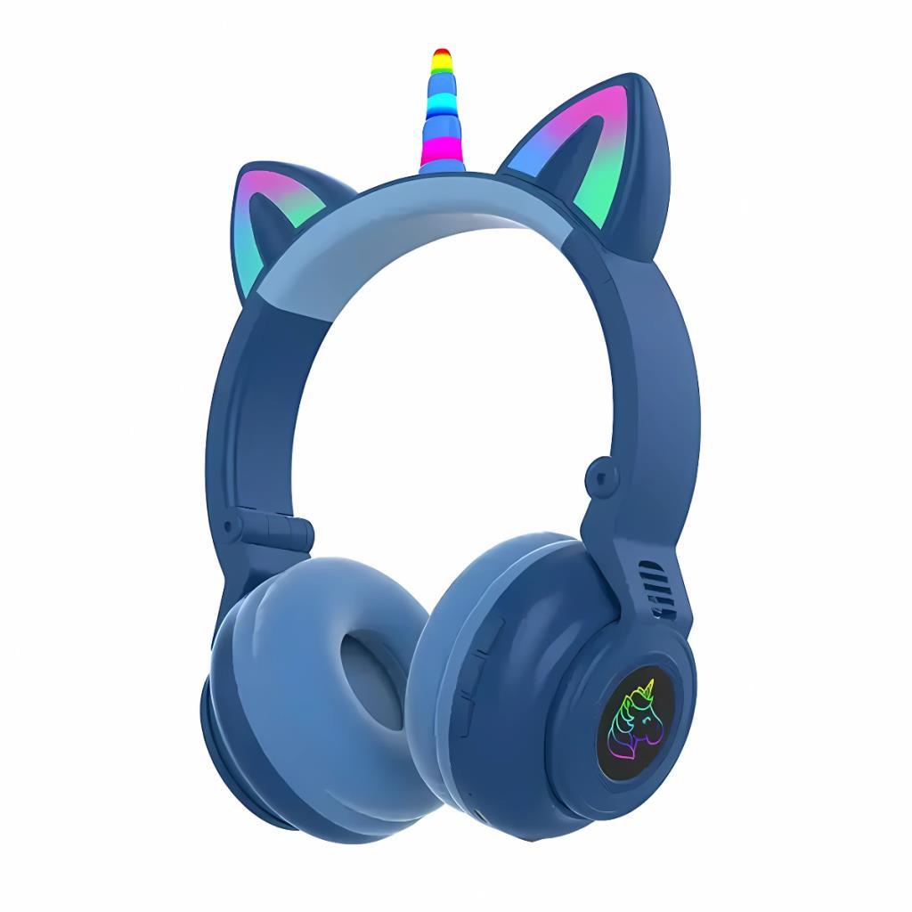 Polham Unicorn 94Db Güvenli Ses Limitli Yumuşak Kulak pedli Bluetooth Kulaklık Çocuk Kulaklığı Uzun Şarjlı