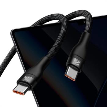 Baseus 1.5Metre 100W Mega Hızlı Type To 2x Type C Şarj ve Data Kablosu, Kopmaz Yıpranmaz Type C Kablo