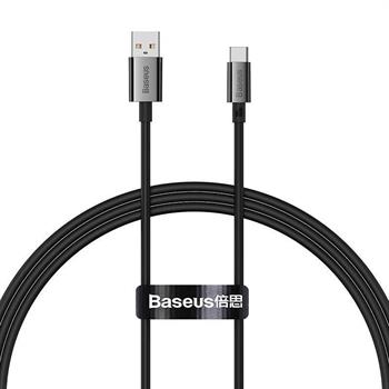 Baseus 1MT 6A 100W Mega Hızlı USB To Type C Şarj ve Data Kablosu, Akım Ve Isı Korumalı Type C Kablo