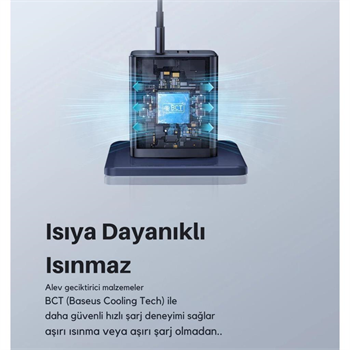 Baseus 20W 1x USB ve 1x Type C Universal Şarj Aleti, Aşırı Güç ve Voltaj Korumalı Şarj Adaptörü