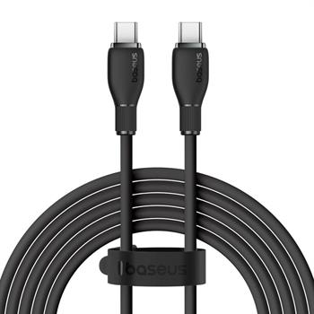 Baseus MEGA Hızlı 1.2MT 100W Type-C To Type C Şarj Kablosu, Akım Ve Isı Korumalı Type C Kablo, PC, Tablet, Telefon