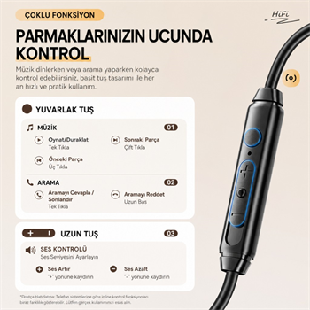 ESSAGER 1.2 Metre 3.5mm Kablolu Hi-Fi Mikrofonlu Gaming Kulak İçi Kulaklık 10mm Grafen Sürücü, Gecikmesiz Kulaklık