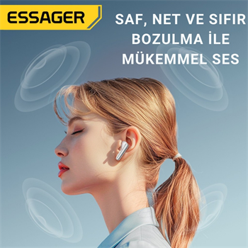 Essager Bluetooth 5.3 sürücüsüz tak-çalıştır Bluetooth Adaptörü, Tv, PC, Kulaklık, Ses Sitemi Uyumlu