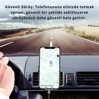 Essager Nano Vantuzlu Ultra Sağlam Torpido Üstü Telefon Tutucu, V Tipi Düşmez Sarsılmaz Telefon Tutucu