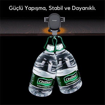 Essager Nano Vantuzlu Ultra Sağlam Torpido Üstü Telefon Tutucu, V Tipi Düşmez Sarsılmaz Telefon Tutucu